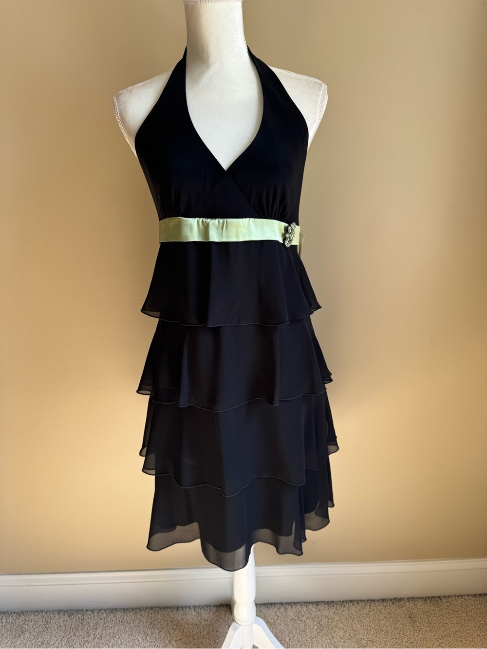 B. Darlin Y2K Halter Cocktail Dress Sz 9/10 NWT